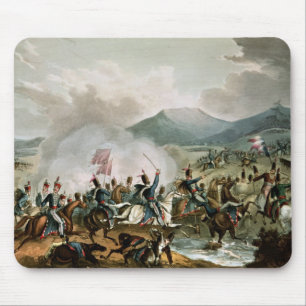 Battle of Morales,engraved by Thomas Sutherland Mouse Pad