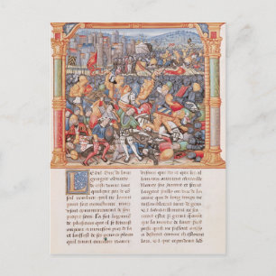 Battle of Nancy in 1477 Postcard