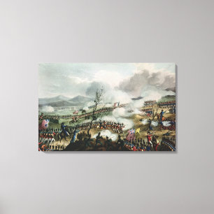 Battle of Nivelle,engraved by Thomas Canvas Print