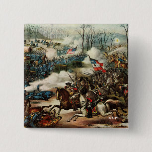 Battle of Pea Ridge 2 Inch Square Button