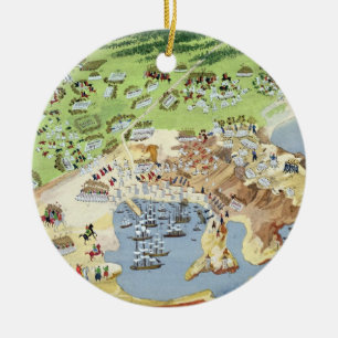 Battle of Piraeus, from the Pictorial History of t Ceramic Ornament