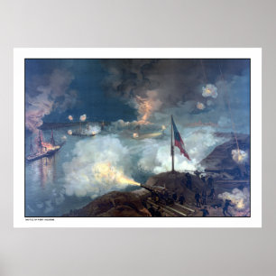 Battle of Port Hudson -- Civil War Poster