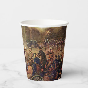 Battle of Puebla Mexican History Paper Cups