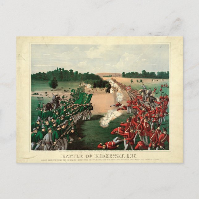 Battle of Ridgeway (c1869) Postcard (Front)