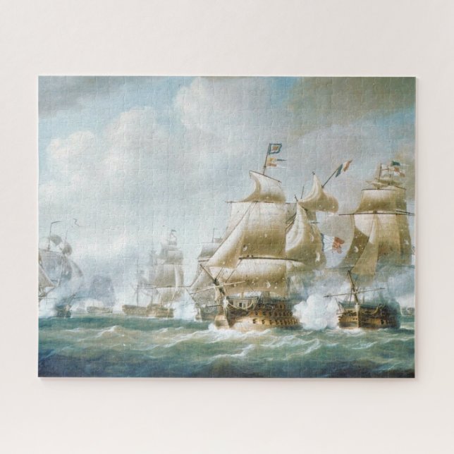 Battle of Santo Domingo 1800s Jigsaw Puzzle (Horizontal)