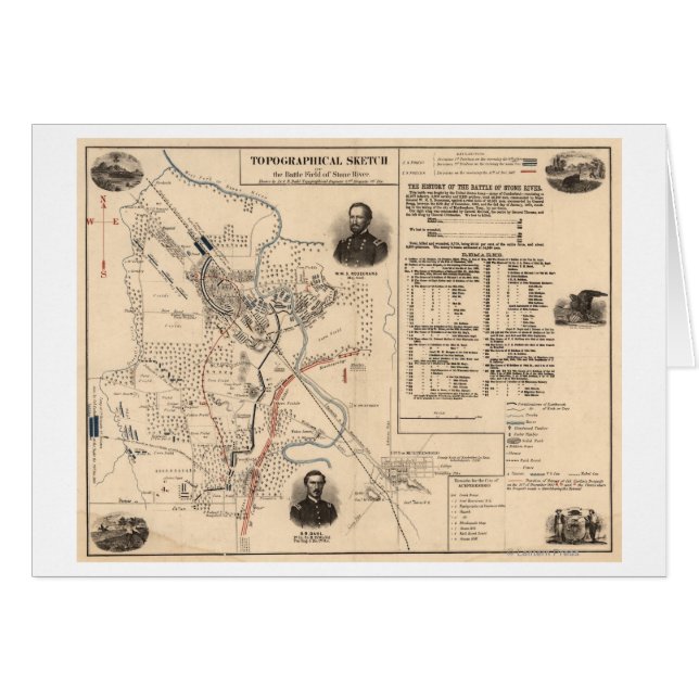 Battle of Stones River - Civil War Panoramic 3 (Front Horizontal)