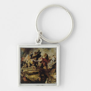 Battle of the Amazons and Greeks , c.1617 Keychain