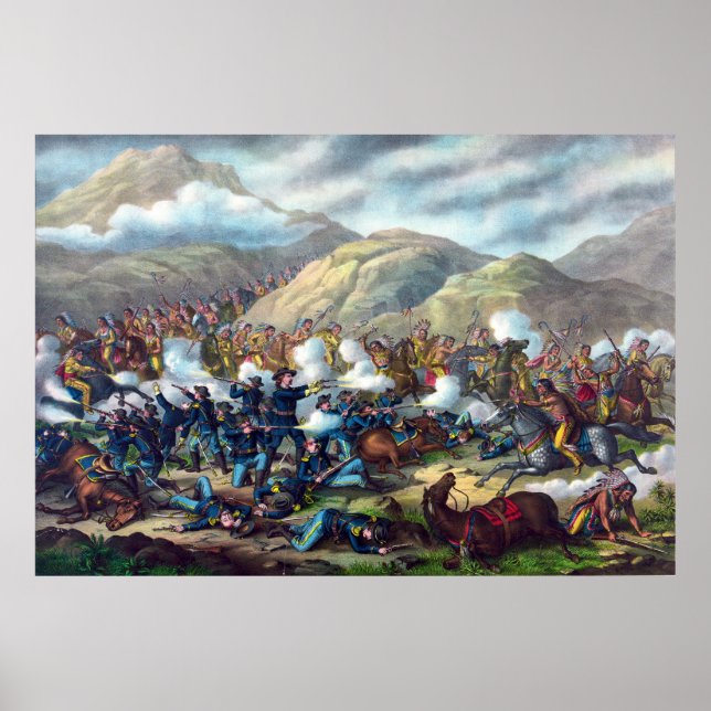 Battle of the Big Horn Custer's Last Stand Poster (Front)