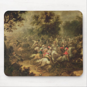 Battle of the cavalrymen mouse pad