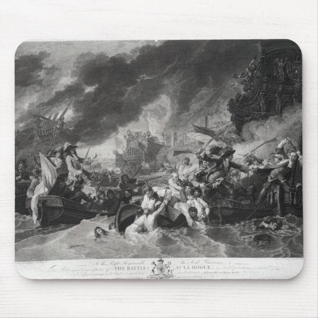 Battle of the Hague, 29th May 1692 Mouse Pad (Front)