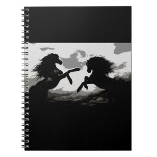 Battle of the Horses - Equine Art Notebook