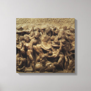 Battle of the Lapiths and Centaurs by Michelangelo Canvas Print