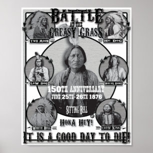Battle of the Little Big Horn Native Americans Poster