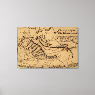 Battle of the Wilderness - Civil War Panoramic Canvas Print