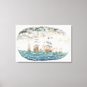 Battle of Trafalgar 1805 1998 Canvas Print