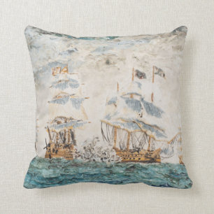 Battle of Trafalgar 1805 1998 Throw Pillow