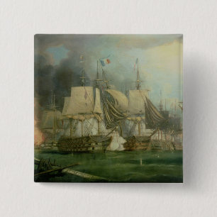 Battle of Trafalgar, 1805 2 Inch Square Button