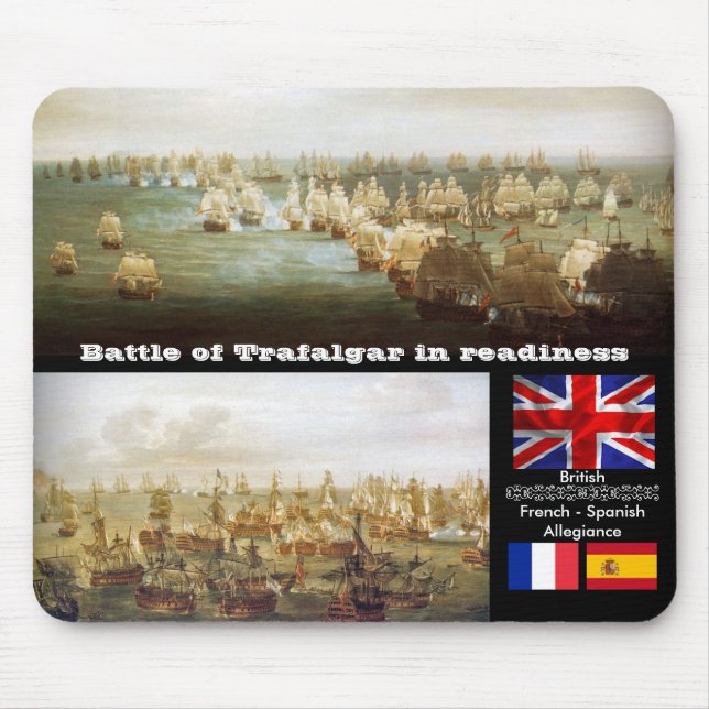 Battle of Trafalgar in readiness Mouse Pad (Front)