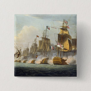 Battle of Trafalgar, October 21st 1805, from 'The 2 Inch Square Button