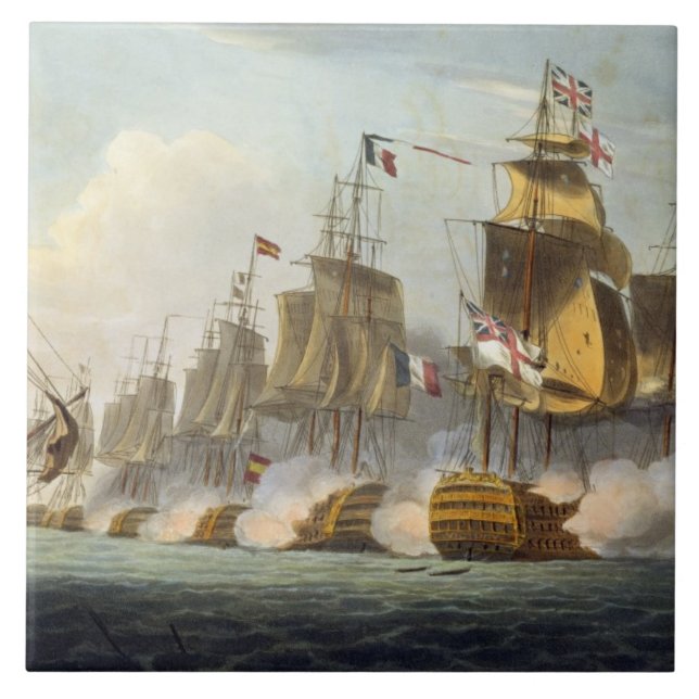 Battle of Trafalgar, October 21st 1805, from 'The Tile (Front)