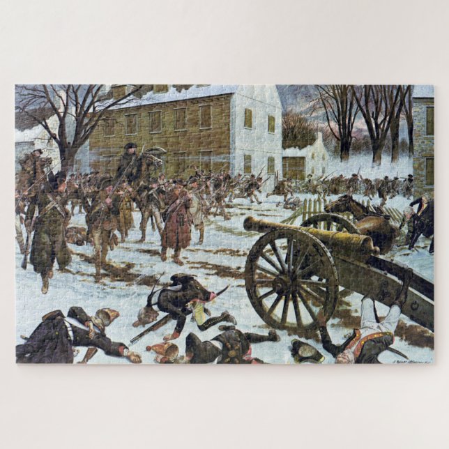 Battle of Trenton by Charles McBarron Jigsaw Puzzle (Horizontal)