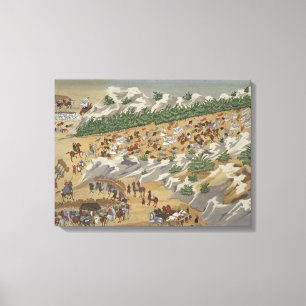 Battle of Vasilika in 1821, from the Pictorial His Canvas Print