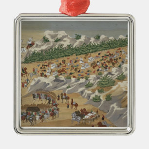 Battle of Vasilika in 1821, from the Pictorial His Metal Ornament