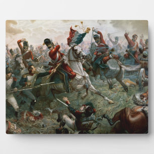 Battle of Waterloo, 18th June 1815, 1898 (colour l Plaque