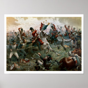 Battle of Waterloo, 18th June 1815, 1898 (colour l Poster
