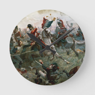 Battle of Waterloo, 18th June 1815, 1898 (colour l Round Clock