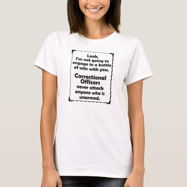 Battle of Wits Correctional Officer T-Shirt (Front)