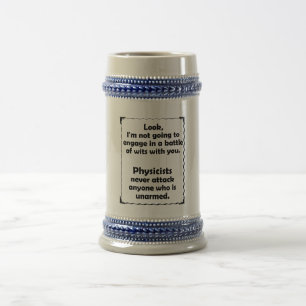 Battle of Wits Physicist Beer Stein