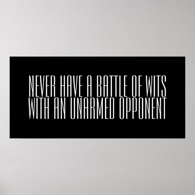 Battle of Wits Poster (Front)
