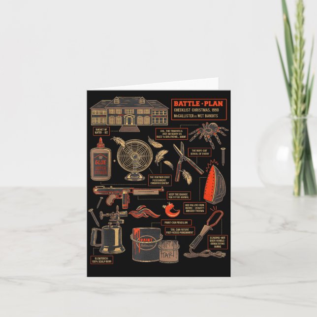 Battle Plan 90 Checklist Christmas  Card (Front)