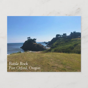 Battle Rock, Port Orford, OR Postcard