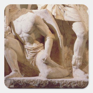 Battle scene, c.169 square sticker