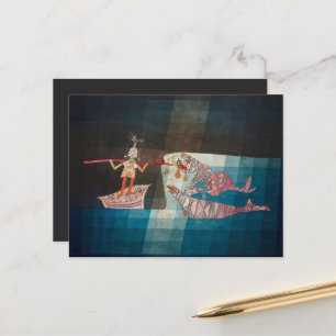 Battle Scene From Seafarers Opera By Paul Klee Met Postcard