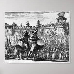 Battle scene poster