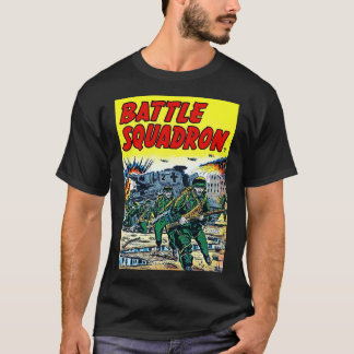 Battle Squadron Helicopter War Vintage Comics T-Shirt