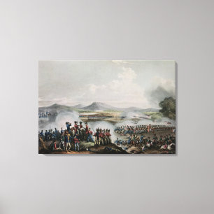Battle Talavera, engraved by Thomas Sutherland Canvas Print