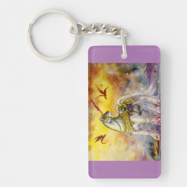Battle Unicorn Keychain (Front)