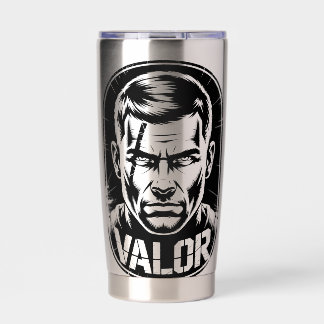 Battle-Worn Commando Mug Design Insulated Tumbler