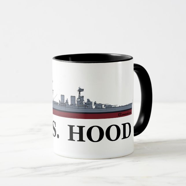Battlecruiser Hood Mug (Front Right)