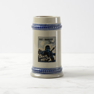 Battlefield Beachhead Assault by American Warriors Beer Stein