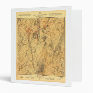 Battlefield of Gettysburg Map by John Bachelder Binder