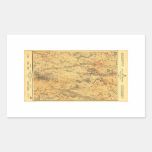 Battlefield of Gettysburg Map by John Bachelder Sticker