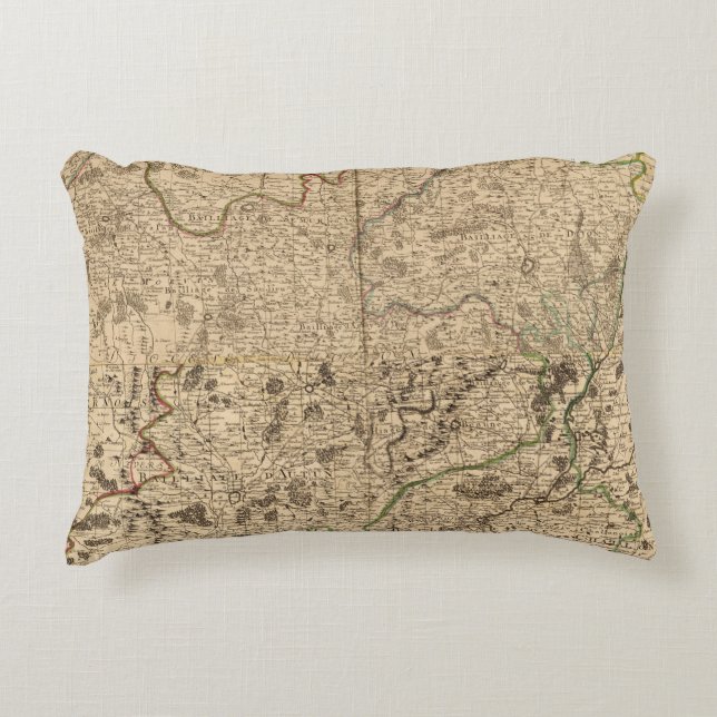 Battlefields and Roman roads Accent Pillow (Front)