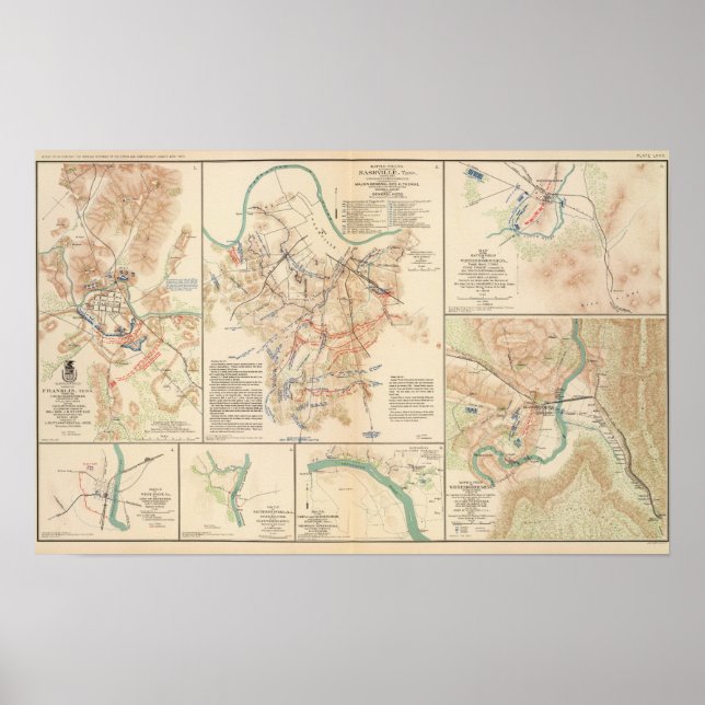 Battlefields Nashville, Tenn Poster (Front)