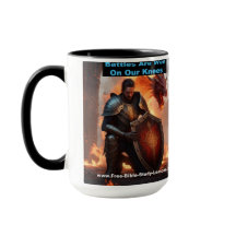 Battles Are Won On Our Knees Christian Jumbo Mug