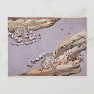Battles for the Islands of Crete and Samos, plate Postcard